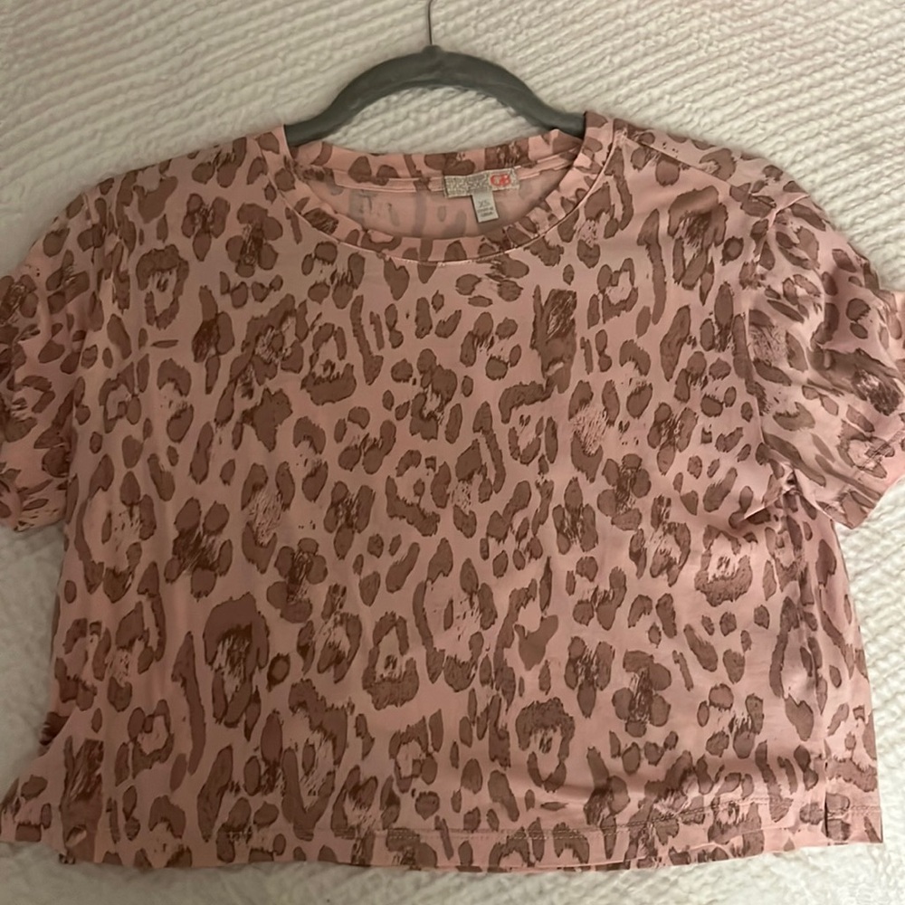Gianni bini pink cheetah top